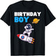 Birthday Space Boy Astronaut Planet Outer Rocket Spaceman T-Shirt - T-Shirt | Black