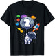Kids Second Birthday Astronaut 2 Year Old Birthday Boy T-Shirt - T-Shirt | Black