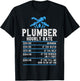 Plumbers Plumbing Plumber Hourly Rate Plumber Rate T-Shirt - T-Shirt | Black