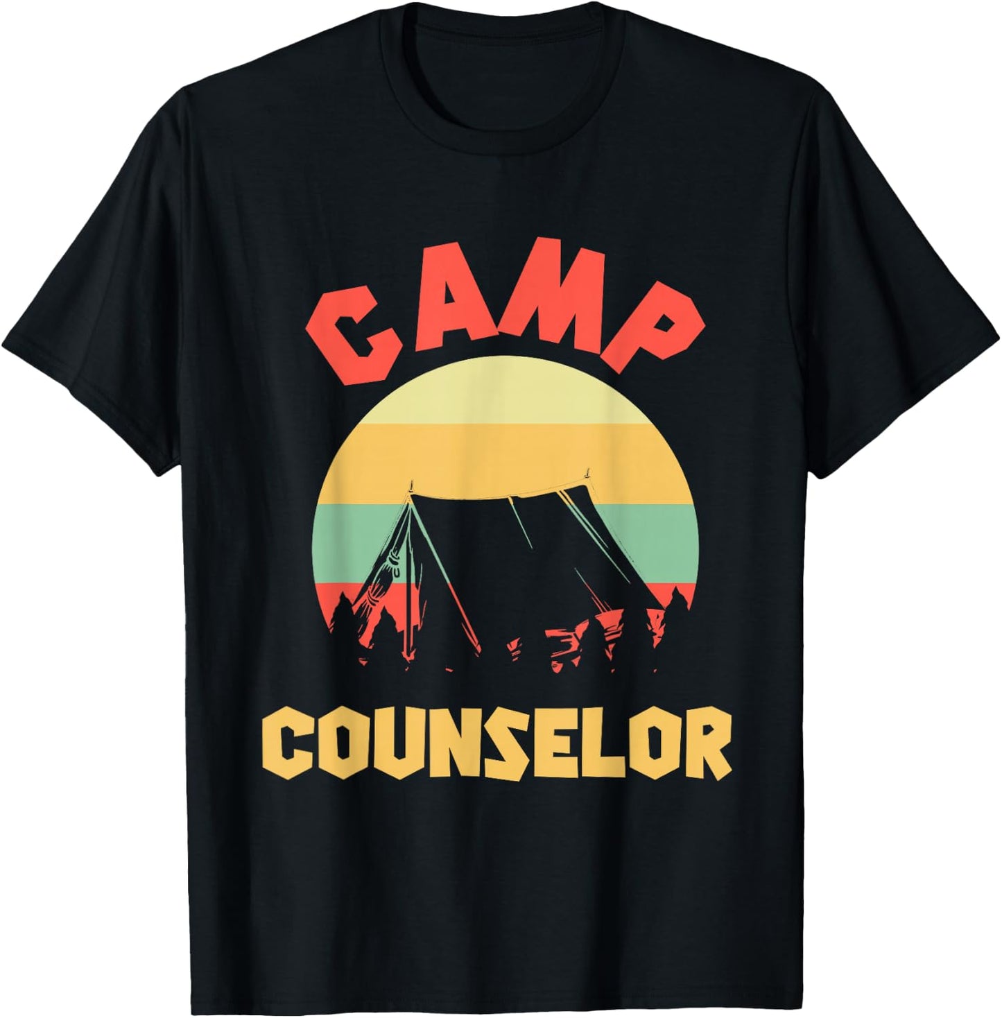 Summer Camp Counselor Director Camper T-Shirt - T-Shirt | Black