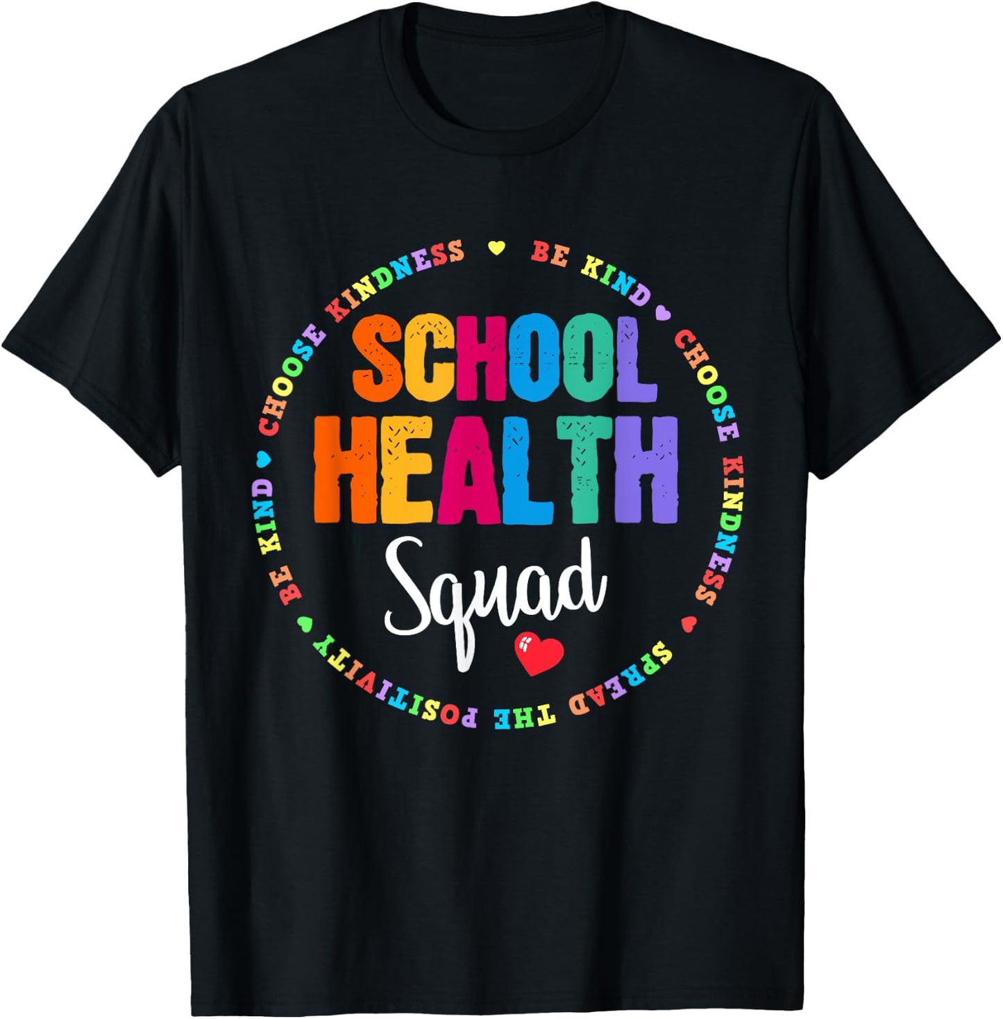 Elementary School Nurse Back To School School Health Squad T-Shirt - T-Shirt | Black