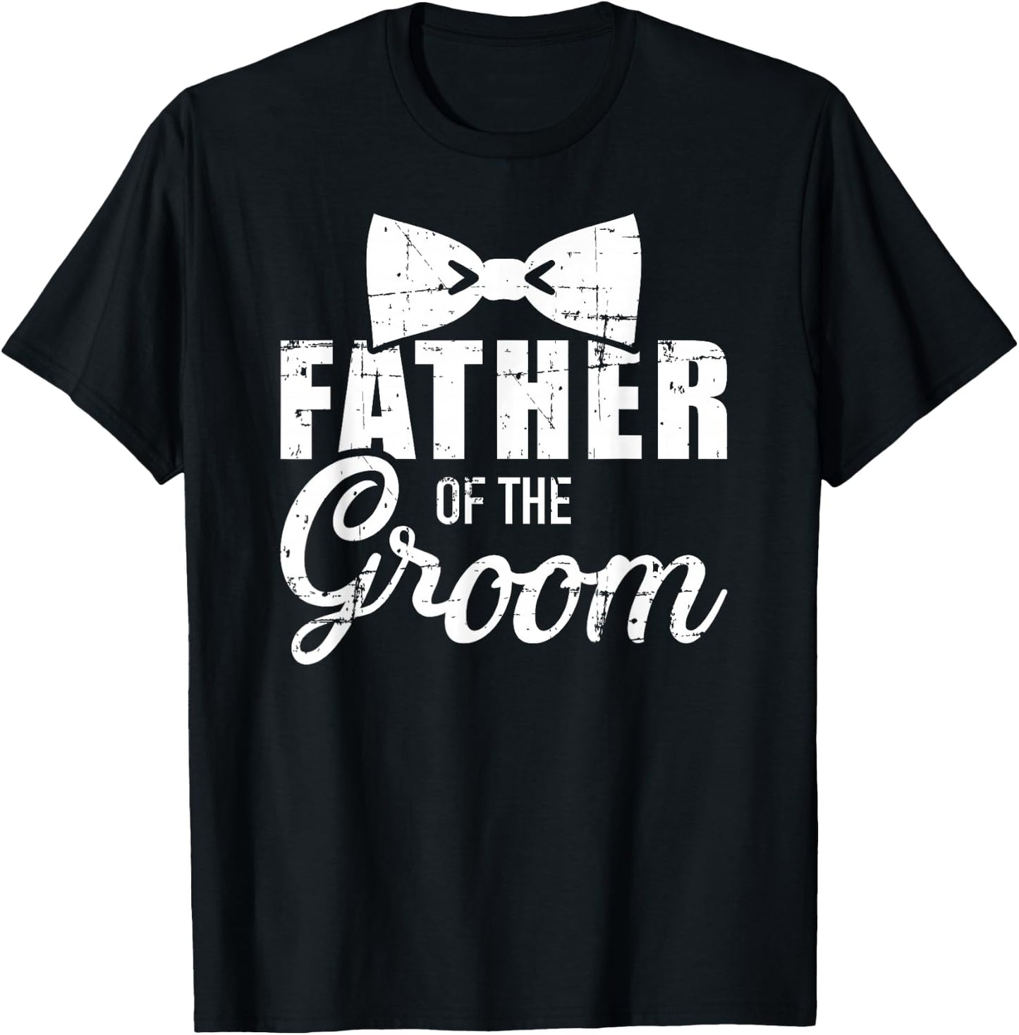 Father Dad Groom Wedding Stag Night T-Shirt - T-Shirt | Black