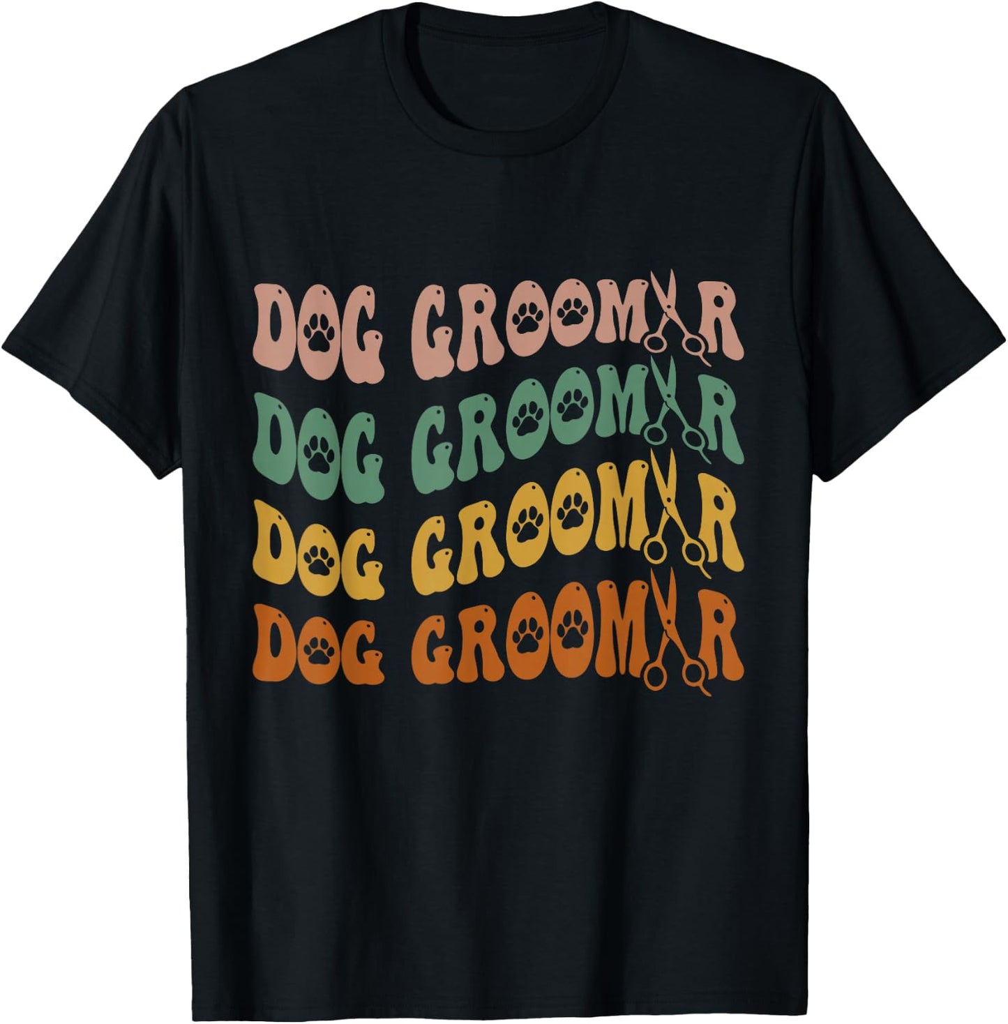 Dog Groomer for Pet Puppy Grooming Stylist T-Shirt - T-Shirt | Black