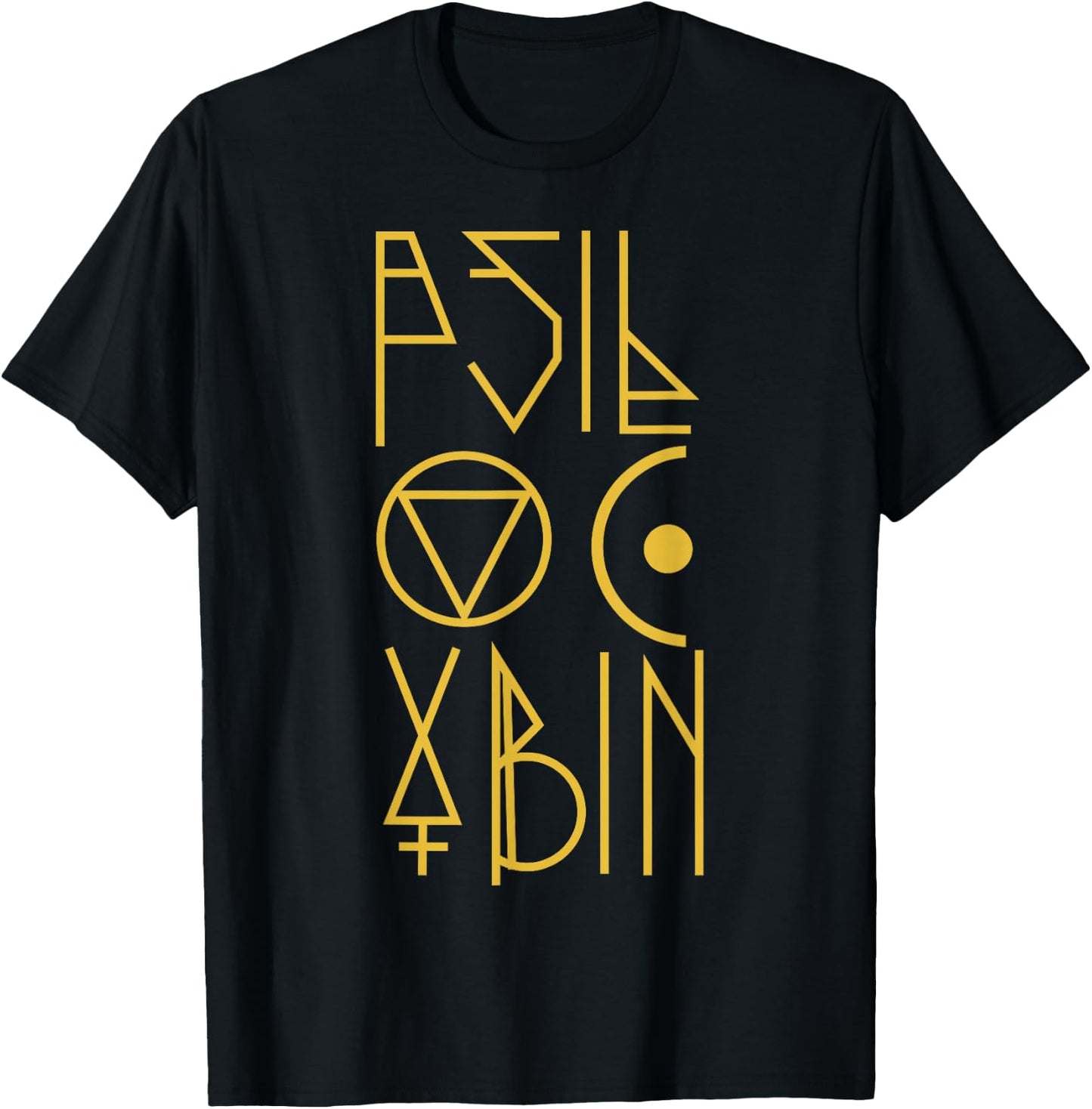 Psychedelic Space Astronaut Psilocybin Molecule Gift T-Shirt - T-Shirt | Black