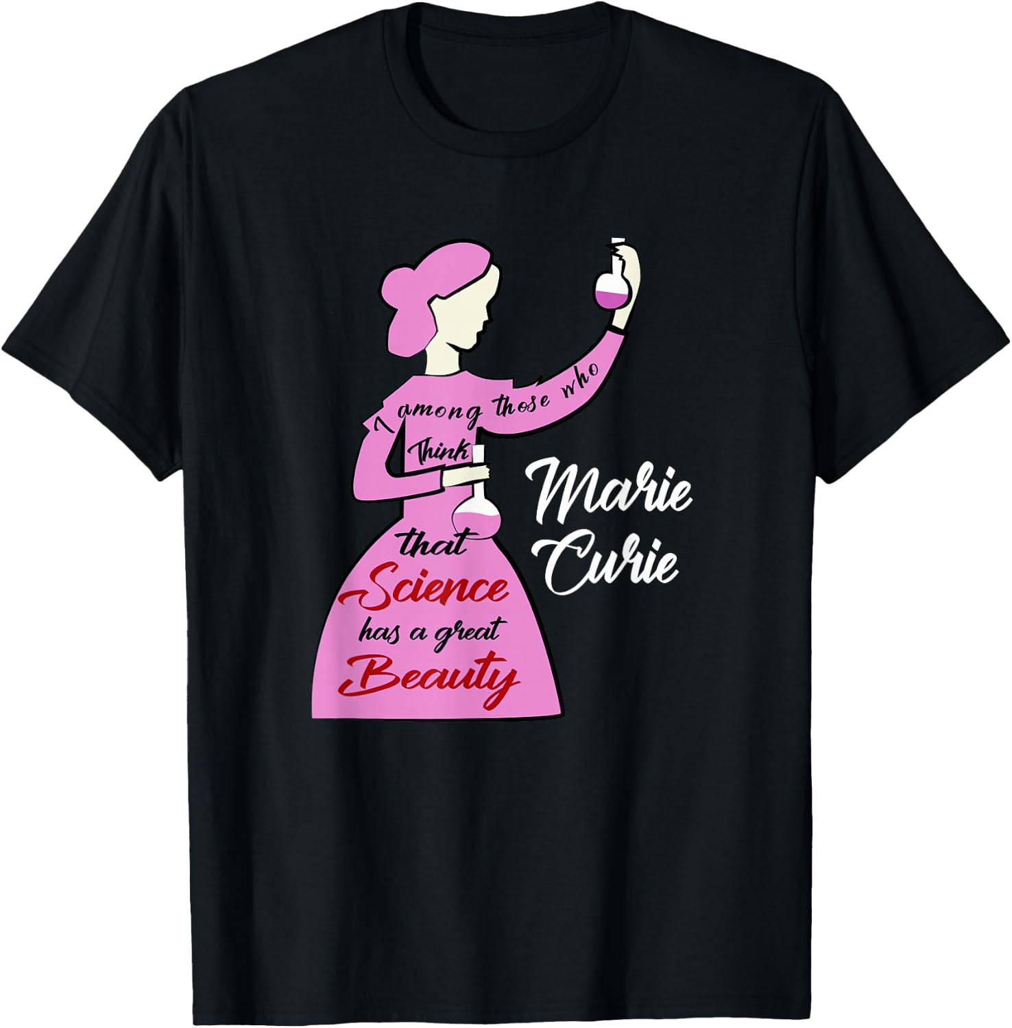 Marie Curie Science Chemistry, Women in Science Scientist T-Shirt - T-Shirt | Black