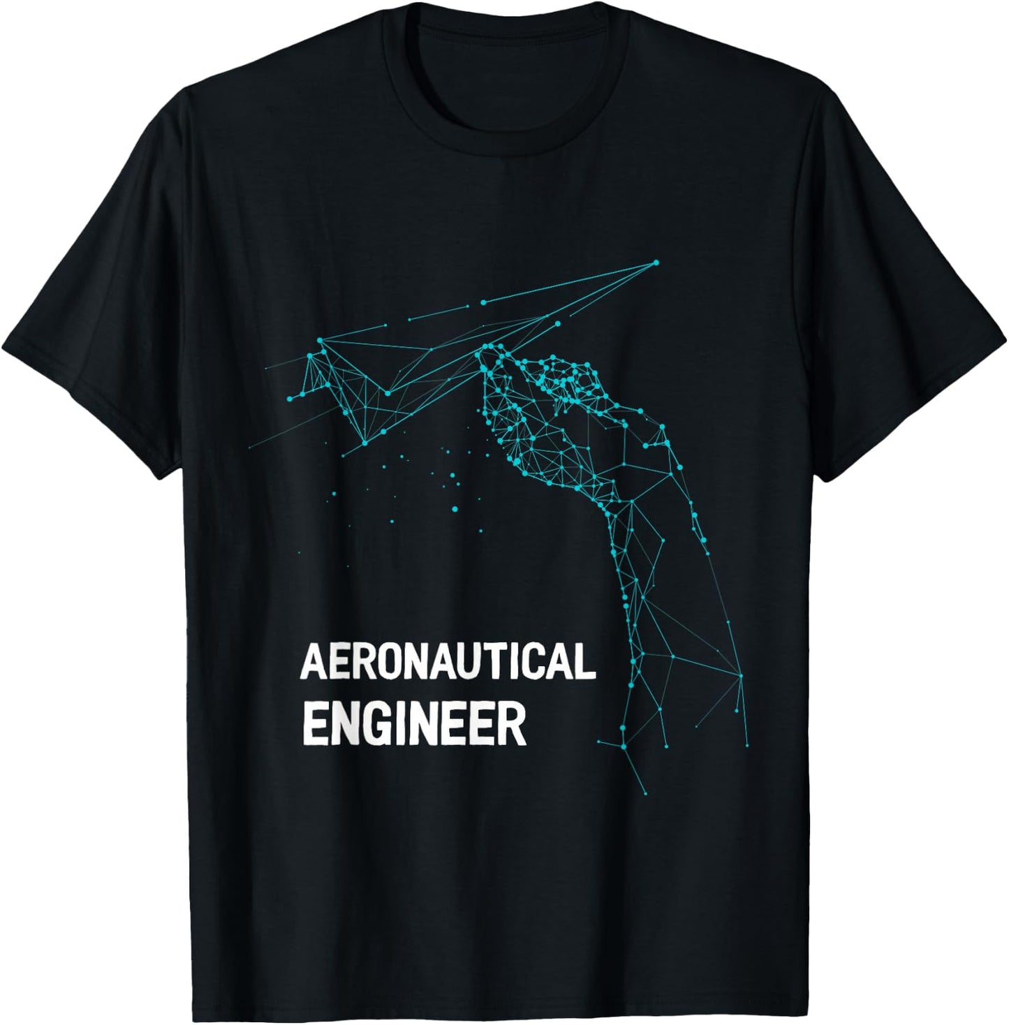 Funny Aeronautical Engineer Gifts Paper Airplane - -Adults - Black - Small - Short Sleeve - - Modern Humorous - Aeronautical Engineering Enthusiasts, Gift Givers T-Shirt - T-Shirt | Black