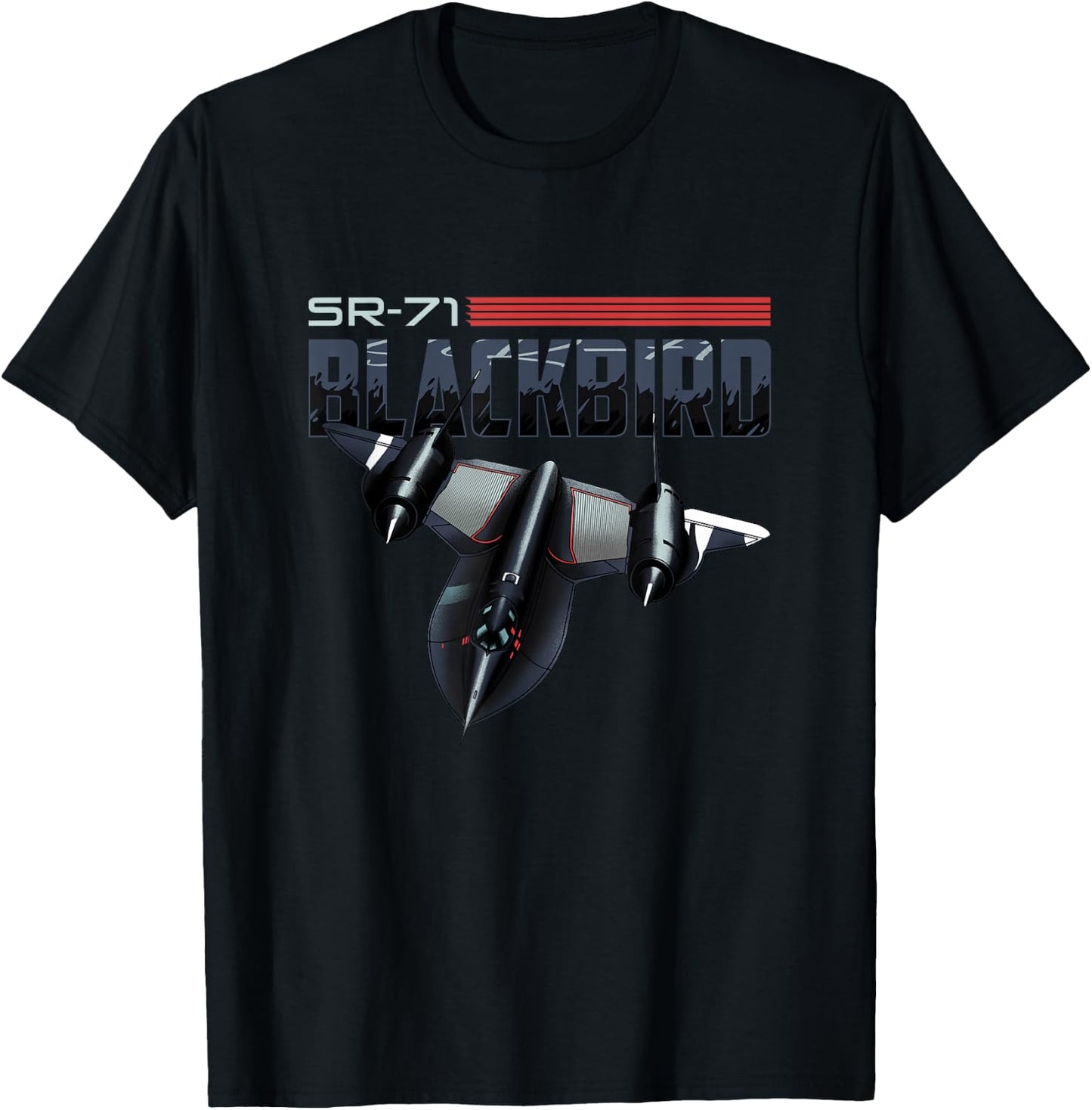 USA Military Warbird Airplane Blackbird Spy Plane T-Shirt - T-Shirt | Black