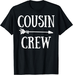 Cousin Crew Squad Family Matching Group Adults Kids Toddlers T-Shirt - T-Shirt | Black