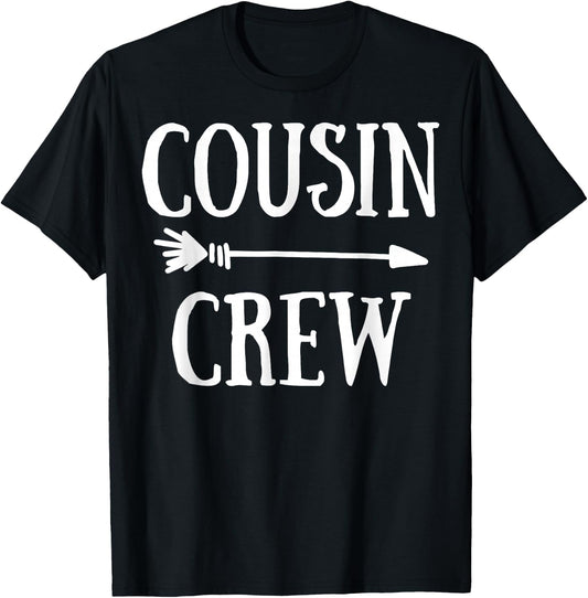 Cousin Crew Squad Family Matching Group Adults Kids Toddlers T-Shirt - T-Shirt | Black