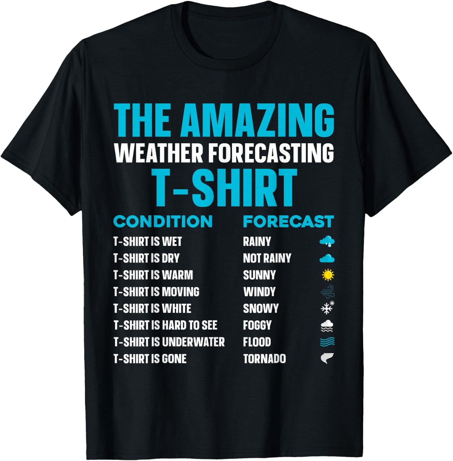Cool Weather Forecasting Art Women Cloud Meteorology T-Shirt - T-Shirt | Black