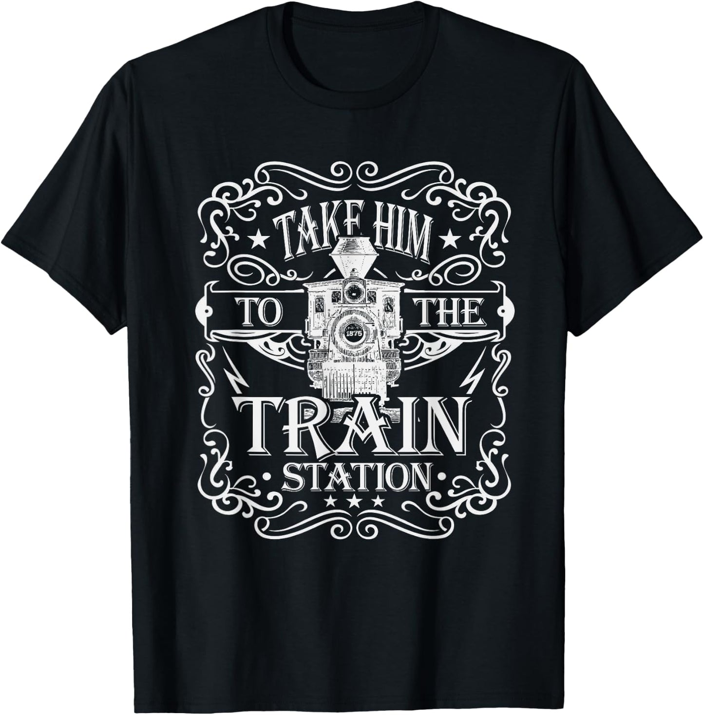 Take Him To The Train Station decal Vintage T-Shirt - T-Shirt | Black