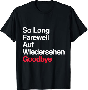 The Sound of Music - "So Long, Farewell" T-Shirt - T-Shirt | Black