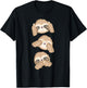Speak no Evil Hear no Evil See no Evil Sloth Funny & Cute T-Shirt - T-Shirt | Black