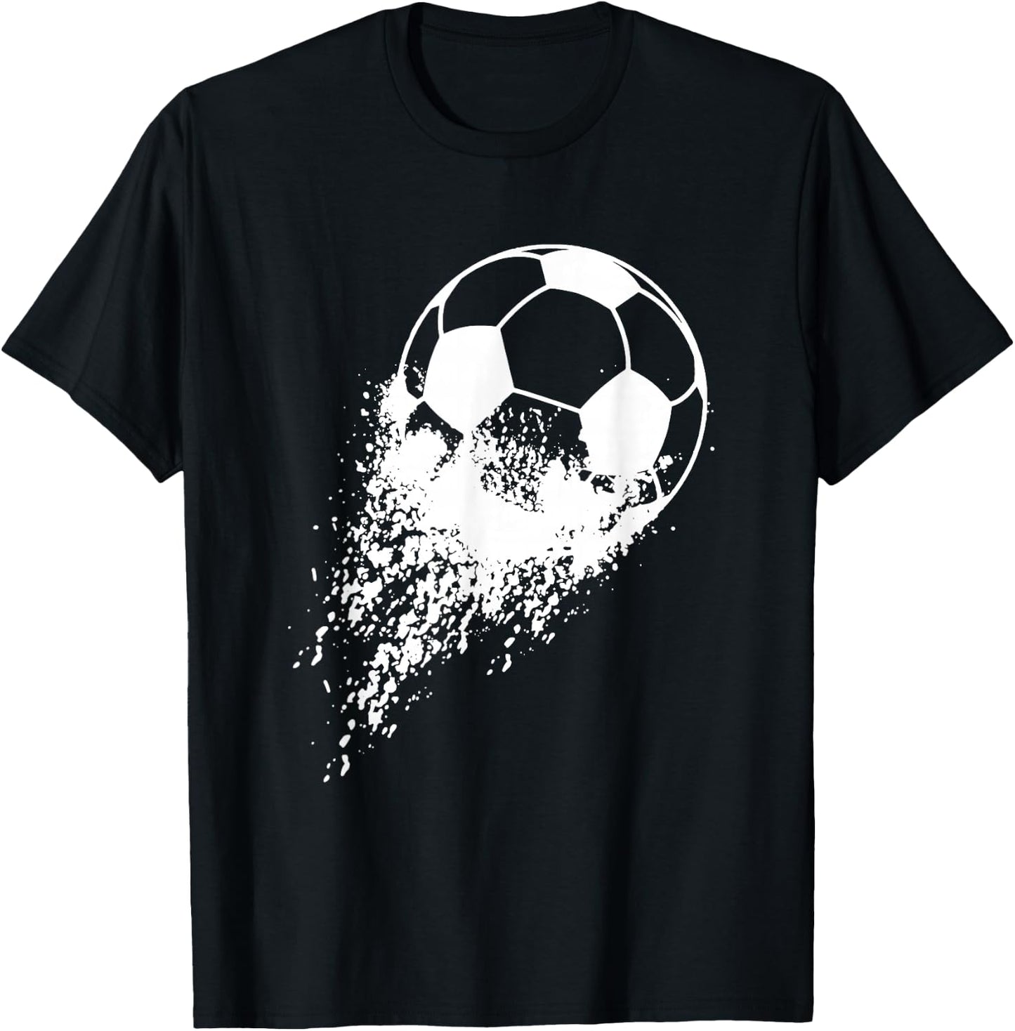 Soccer Player Sports Vintage Men Boys Soccer Ball T-Shirt - T-Shirt | Black