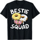 Bestie Squad Donuts Sweet Food Girl Best Friend T-Shirt - T-Shirt | Black