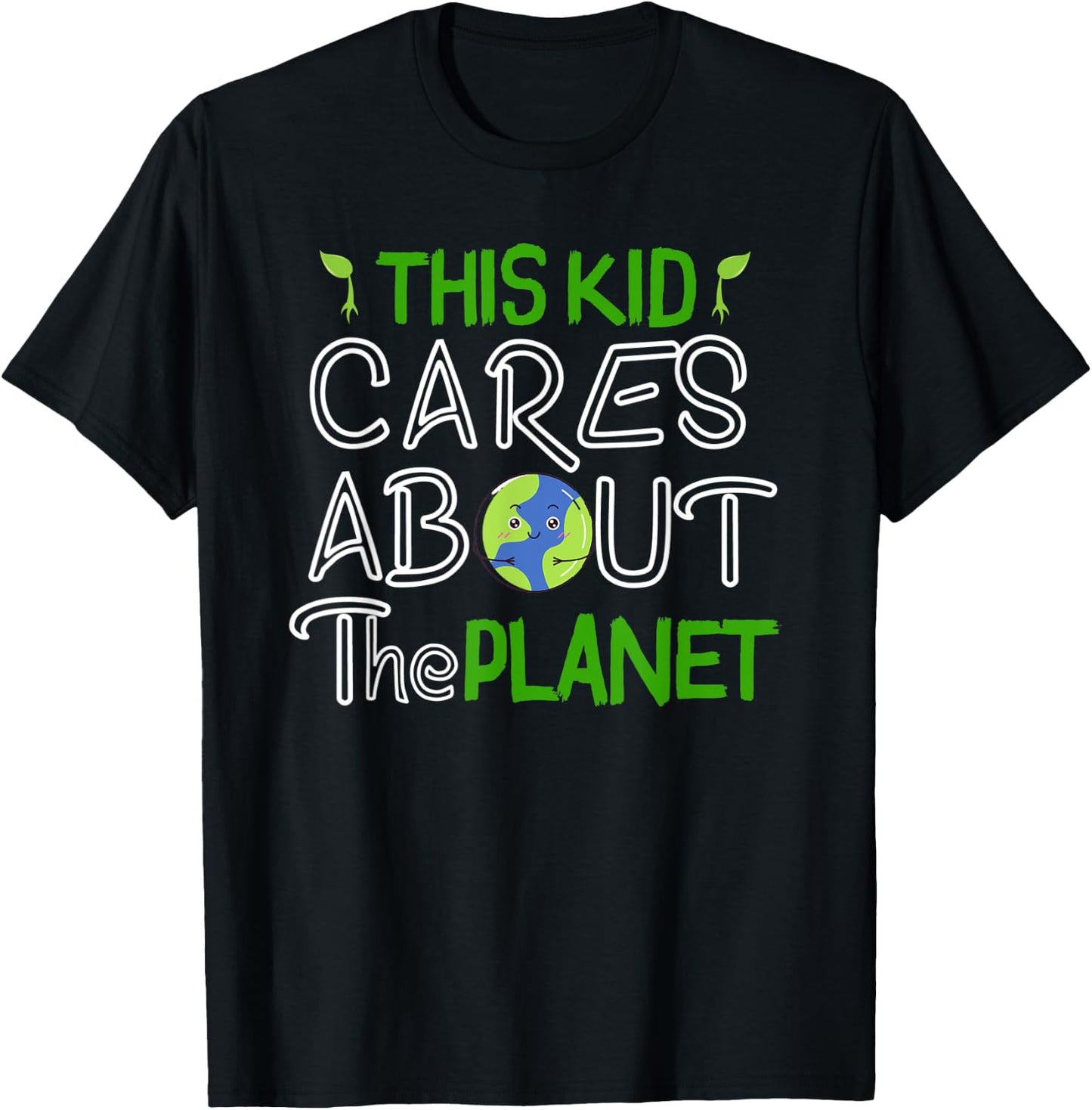 This Kid Cares About the Planet Day Environment T-Shirt - T-Shirt | Black