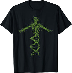 Human Genome Funny DNA Expert Science Biologist Lab Joke T-Shirt - T-Shirt | Black