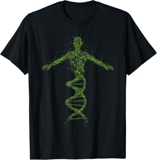 Human Genome Funny DNA Expert Science Biologist Lab Joke T-Shirt - T-Shirt | Black