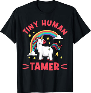 Tiny Human Tamer - For Preschool Teacher Of Tiny Humans T-Shirt - T-Shirt | Black