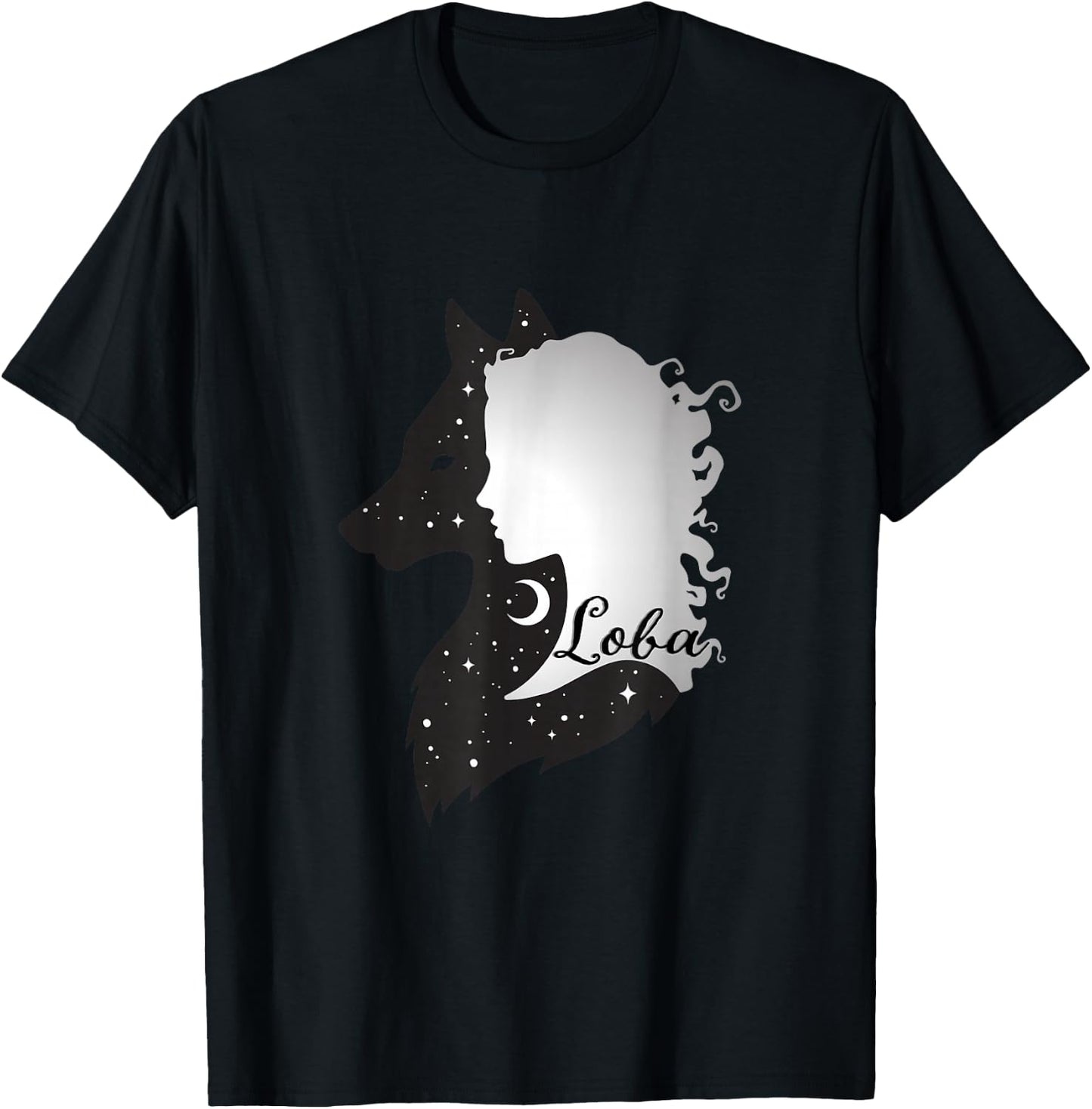 Loba She Wolf T-Shirt - T-Shirt | Black