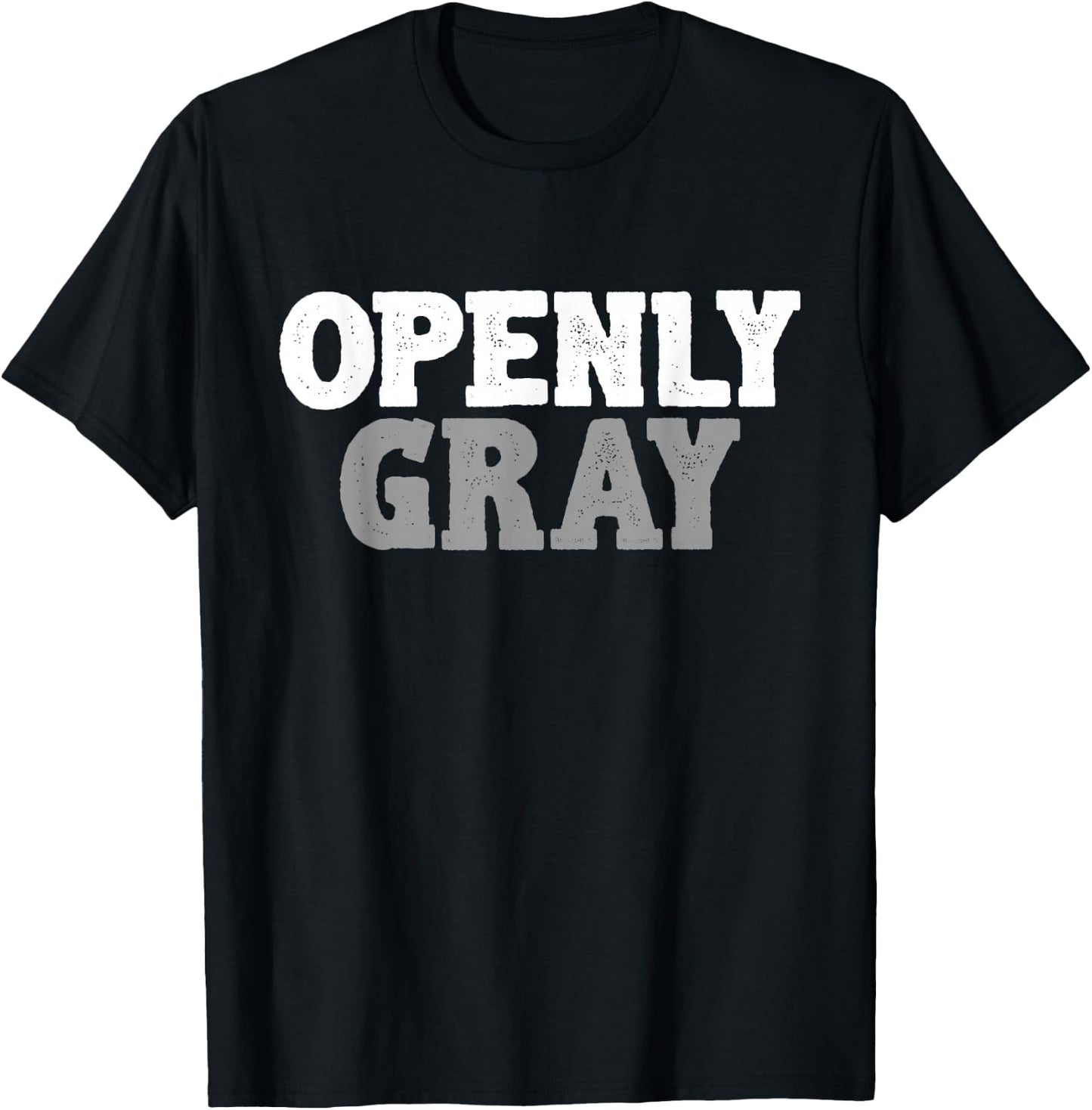 Barber AO Men's Funny & Cute Openly Gray Hair Grey Hair Gift T-Shirt - T-Shirt | Black