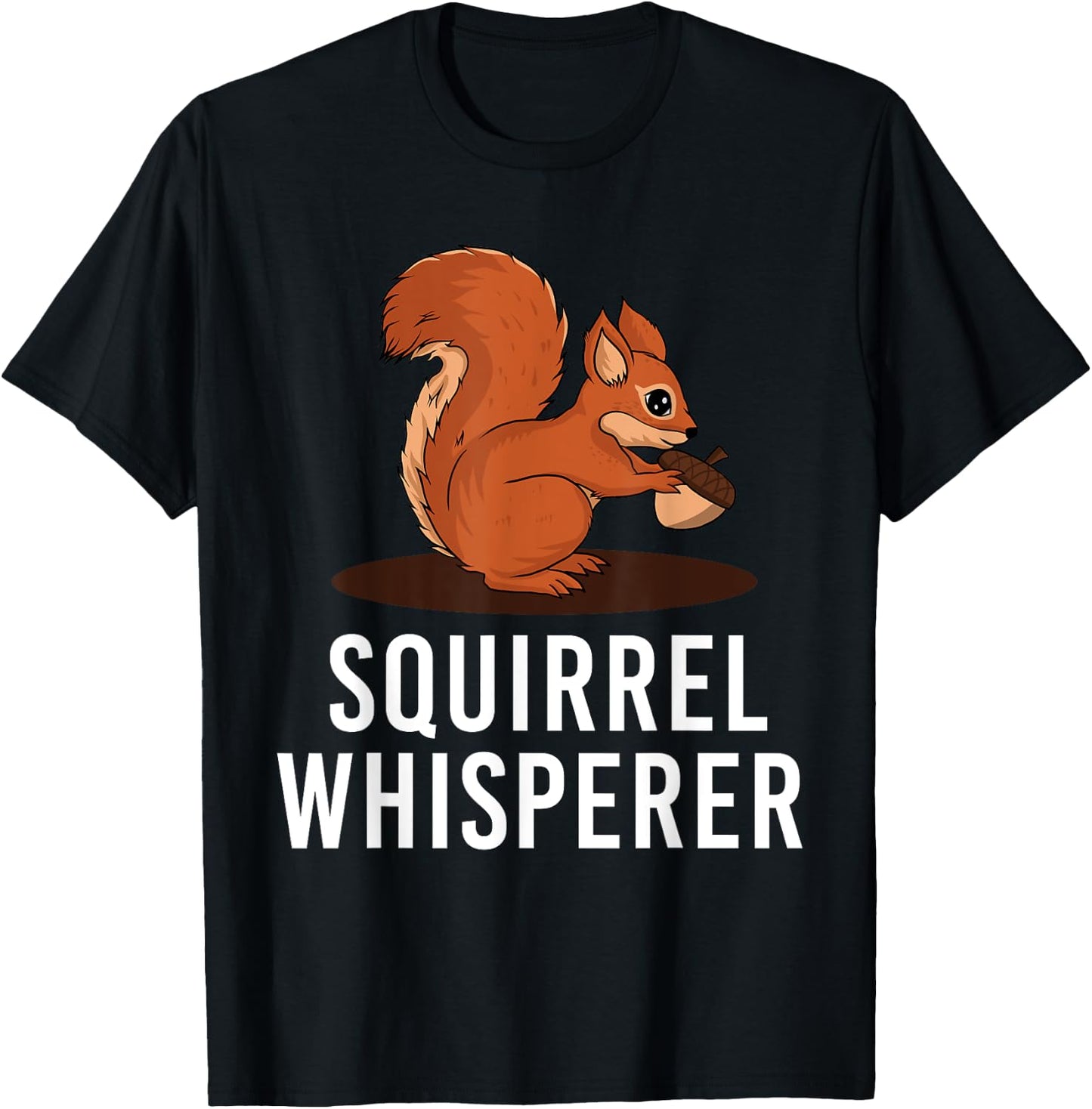Cute Squirrel Art Women Kids Rodent Squirrel Lovers T-Shirt - T-Shirt | Black