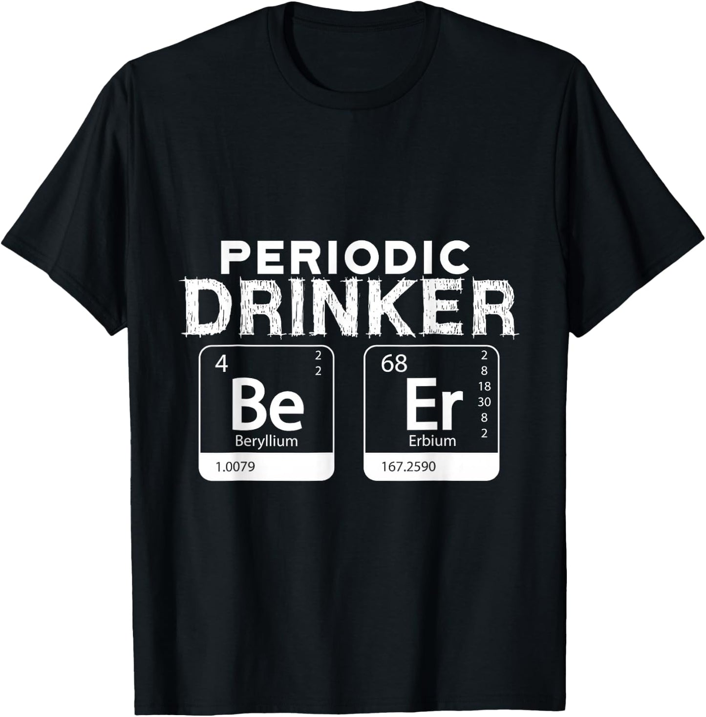 Periodic Table Of Drinking Shirt, Beer , Science Drinking T-Shirt - T-Shirt | Black