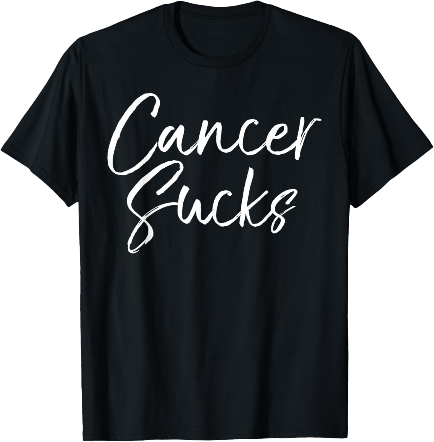 Funny Cancer Treatment Quote Encouragement Gift Cancer Sucks T-Shirt - T-Shirt | Black