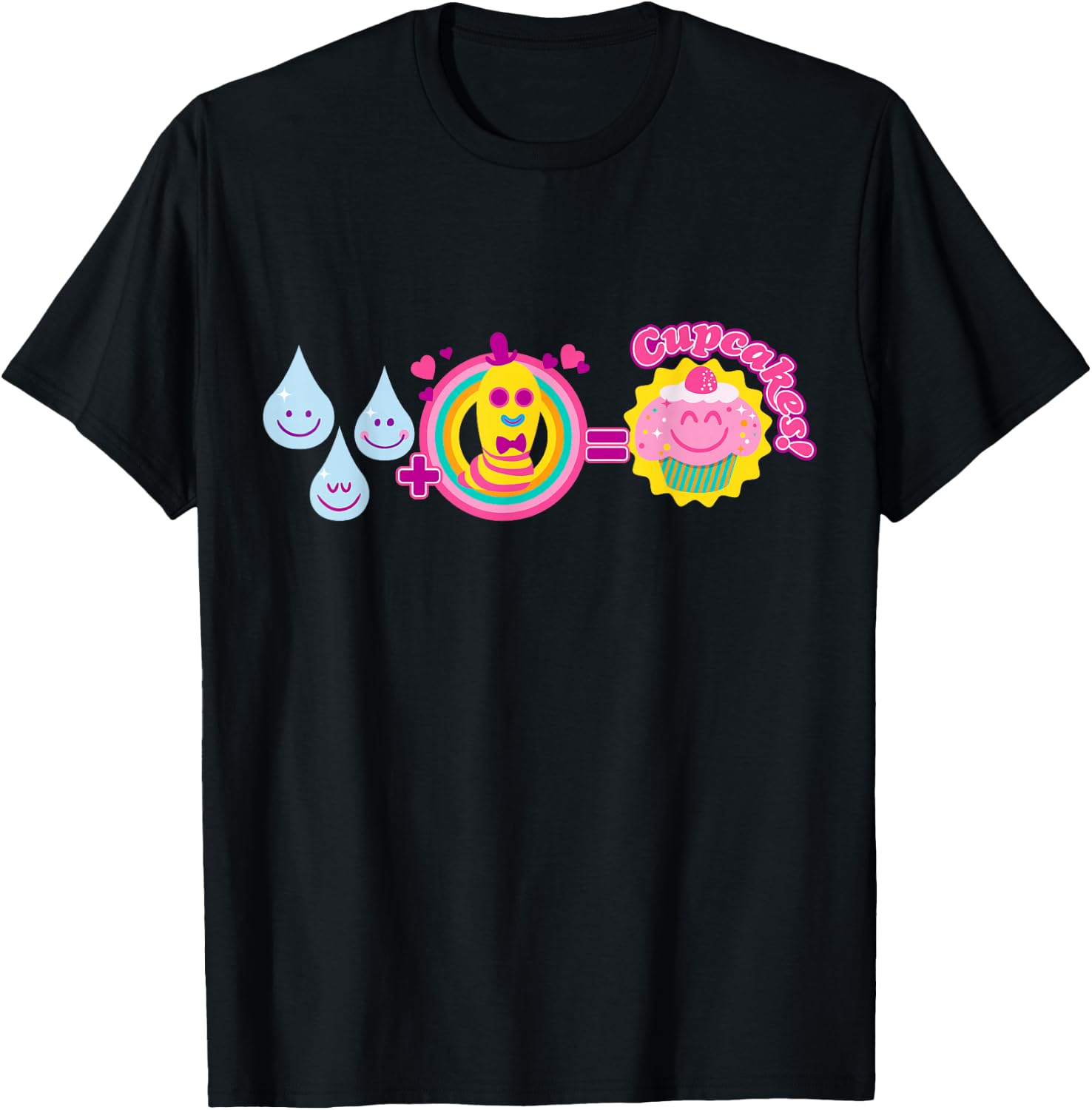 DreamWorks' Trolls Mr. Dinkles and Cupcakes T-Shirt - T-Shirt | Black