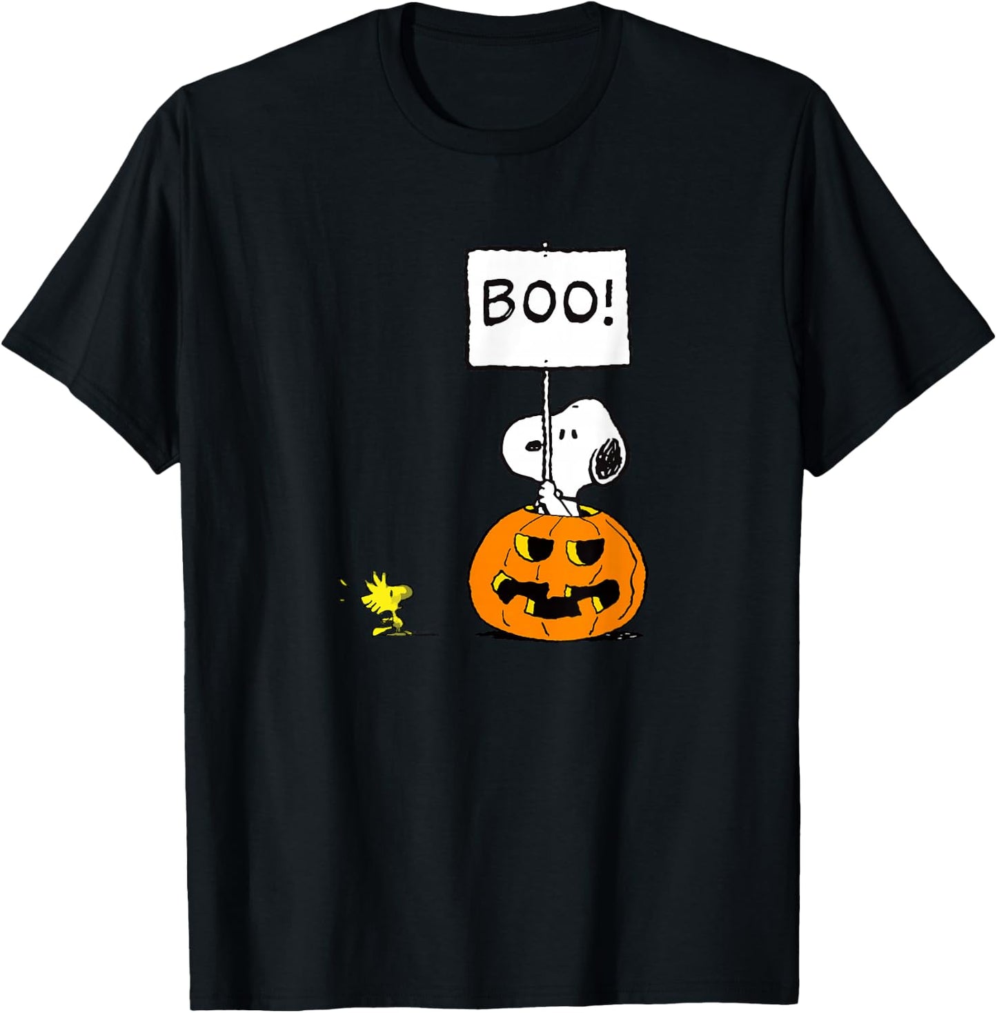Peanuts - Halloween Snoopy Boo! T-Shirt - T-Shirt | Black
