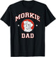 Morkie Dad Dog Father Men Women Kids T-Shirt - T-Shirt | Black