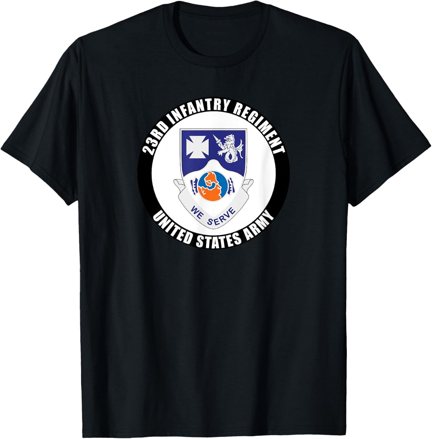 23rd Infantry Regiment United States Army Veteran Military T-Shirt - T-Shirt | Black