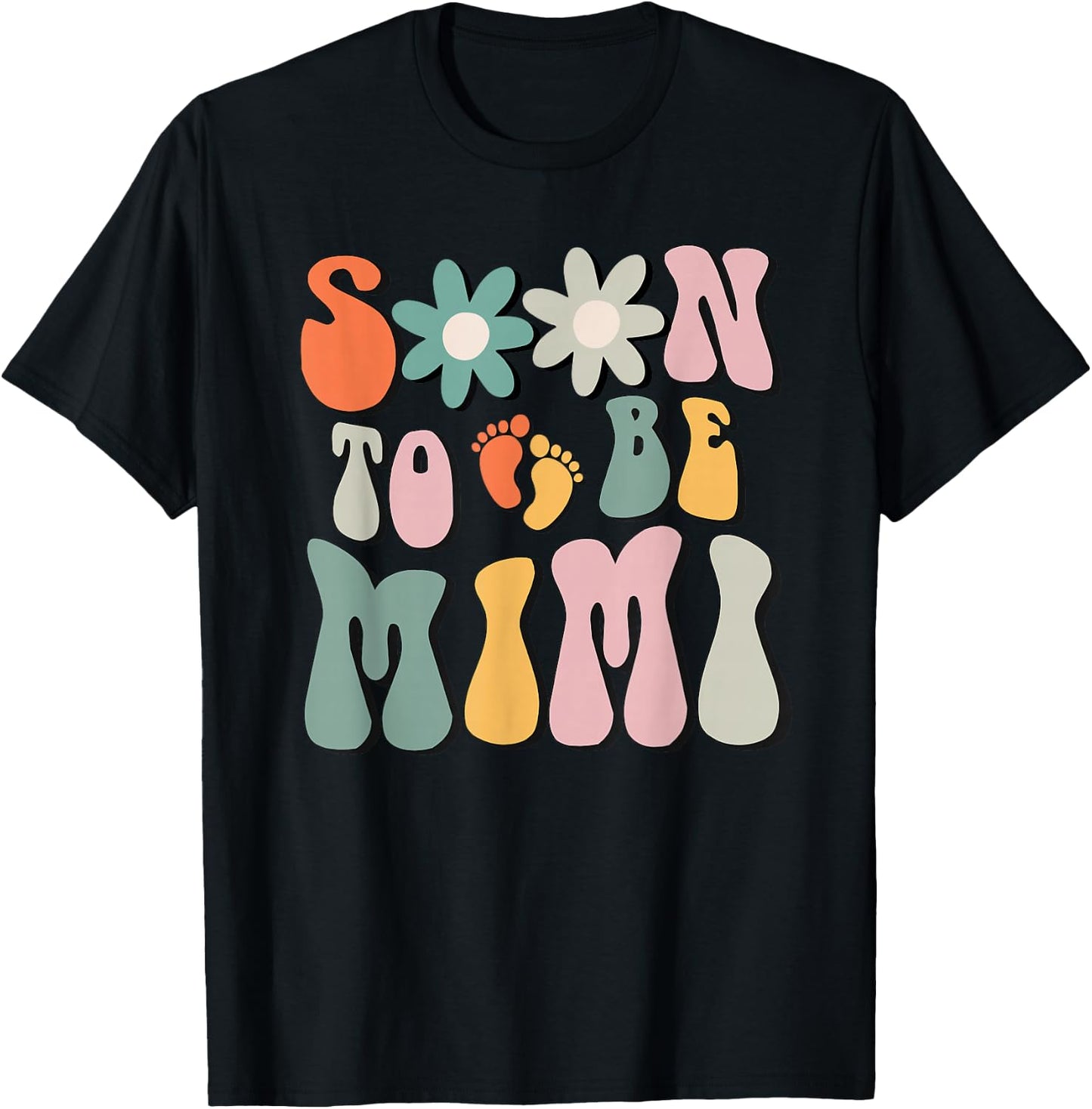 Soon To Be Mimi Gifts Pregnancy Announcement Mimi To Be T-Shirt - T-Shirt | Black
