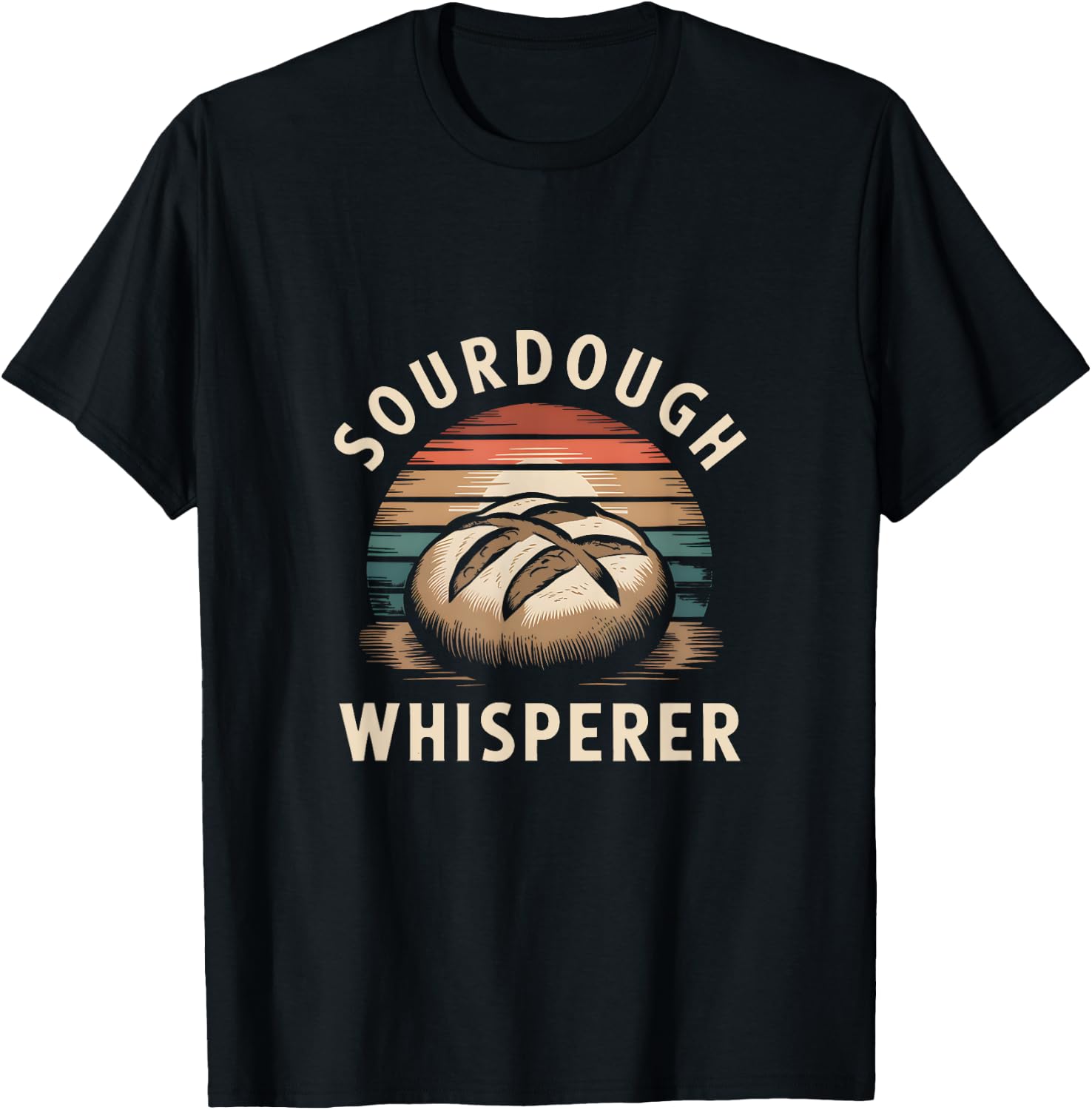 Sourdough Whisperer Baker Bread Baking T-Shirt - T-Shirt | Black