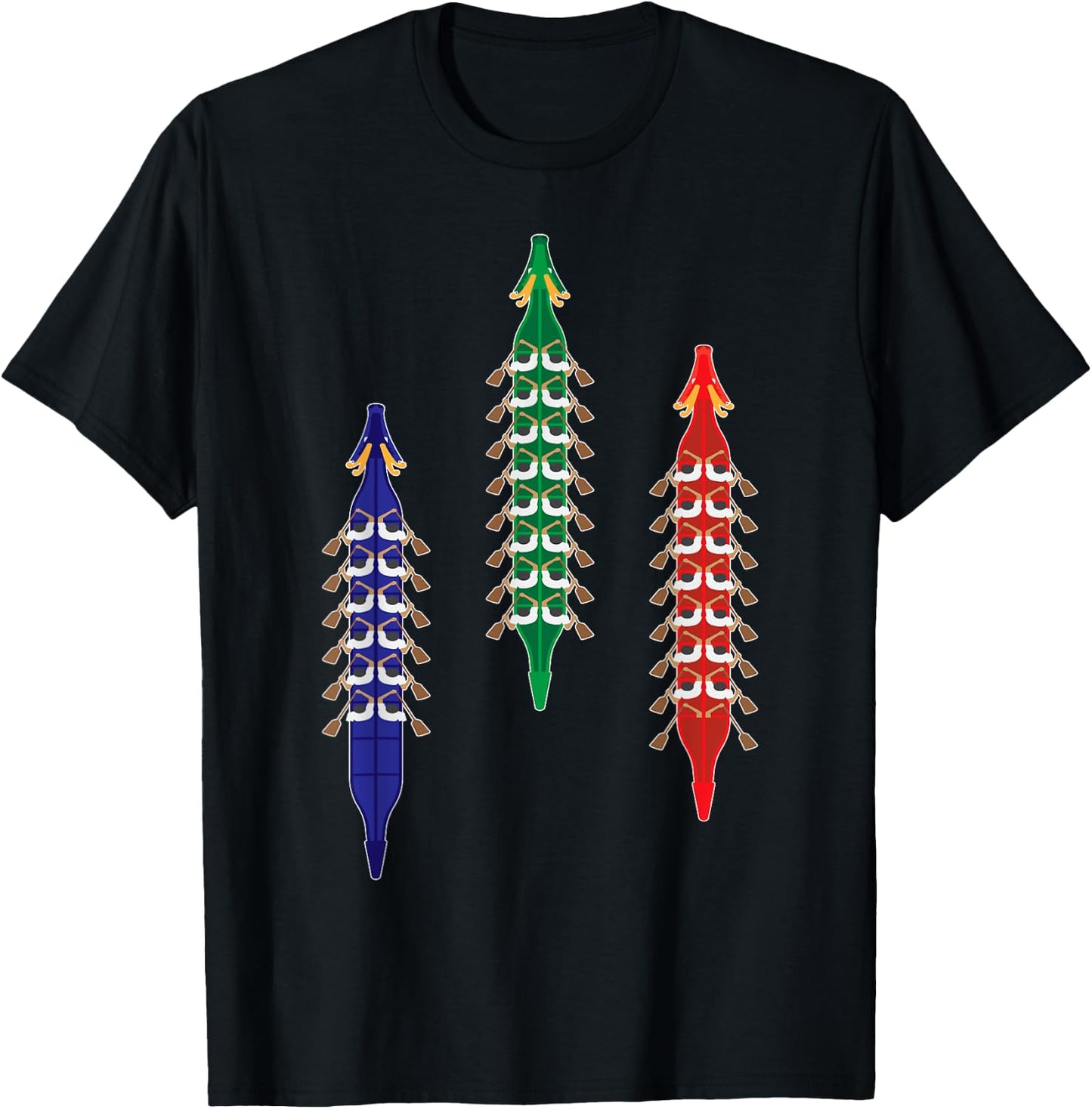 Dragon Boat Racing Race Competition Paddling Men Women Kids T-Shirt - T-Shirt | Black