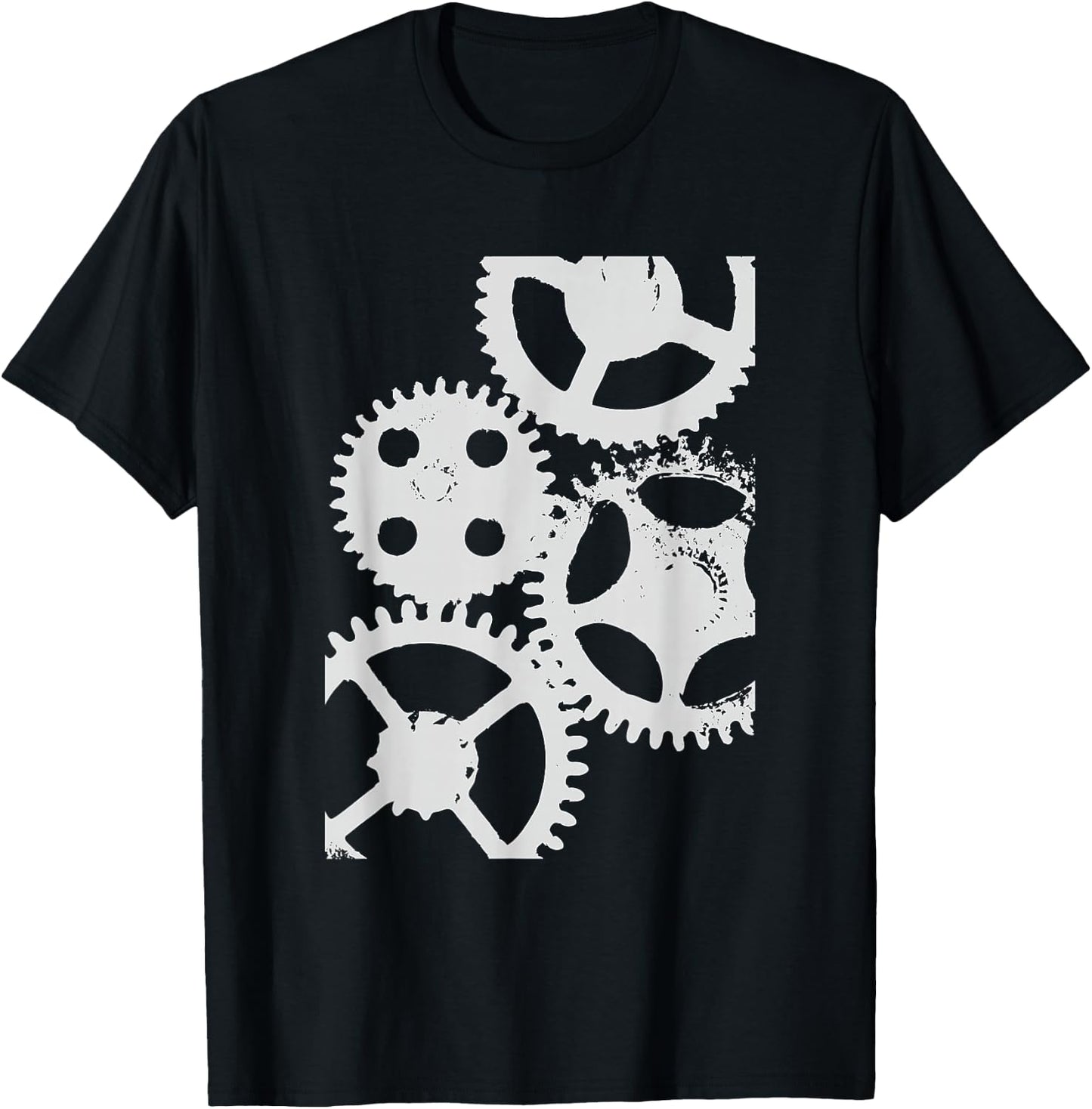 Grinding Gears, Steampunk Clockwork Watch Cogs & Gears T-Shirt - T-Shirt | Black