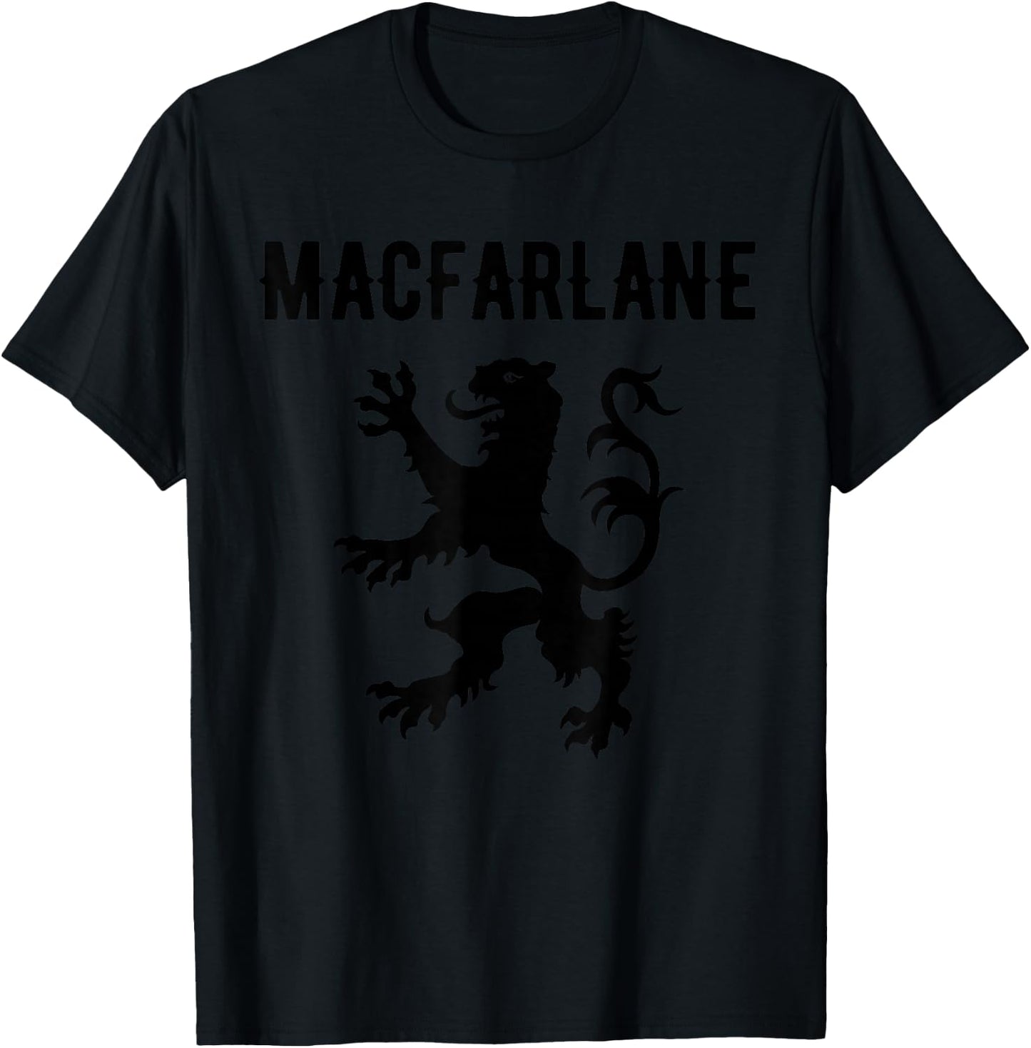 MacFarlane Clan Scottish Family Name Scotland Heraldry T-Shirt - T-Shirt | Black