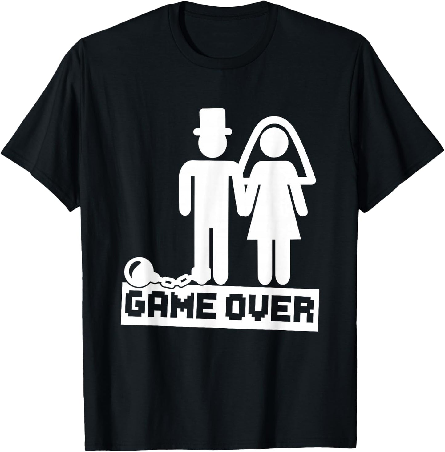 Groom Gifts Bachelor Party Groom Ball Chain Wedding T-Shirt - T-Shirt | Black