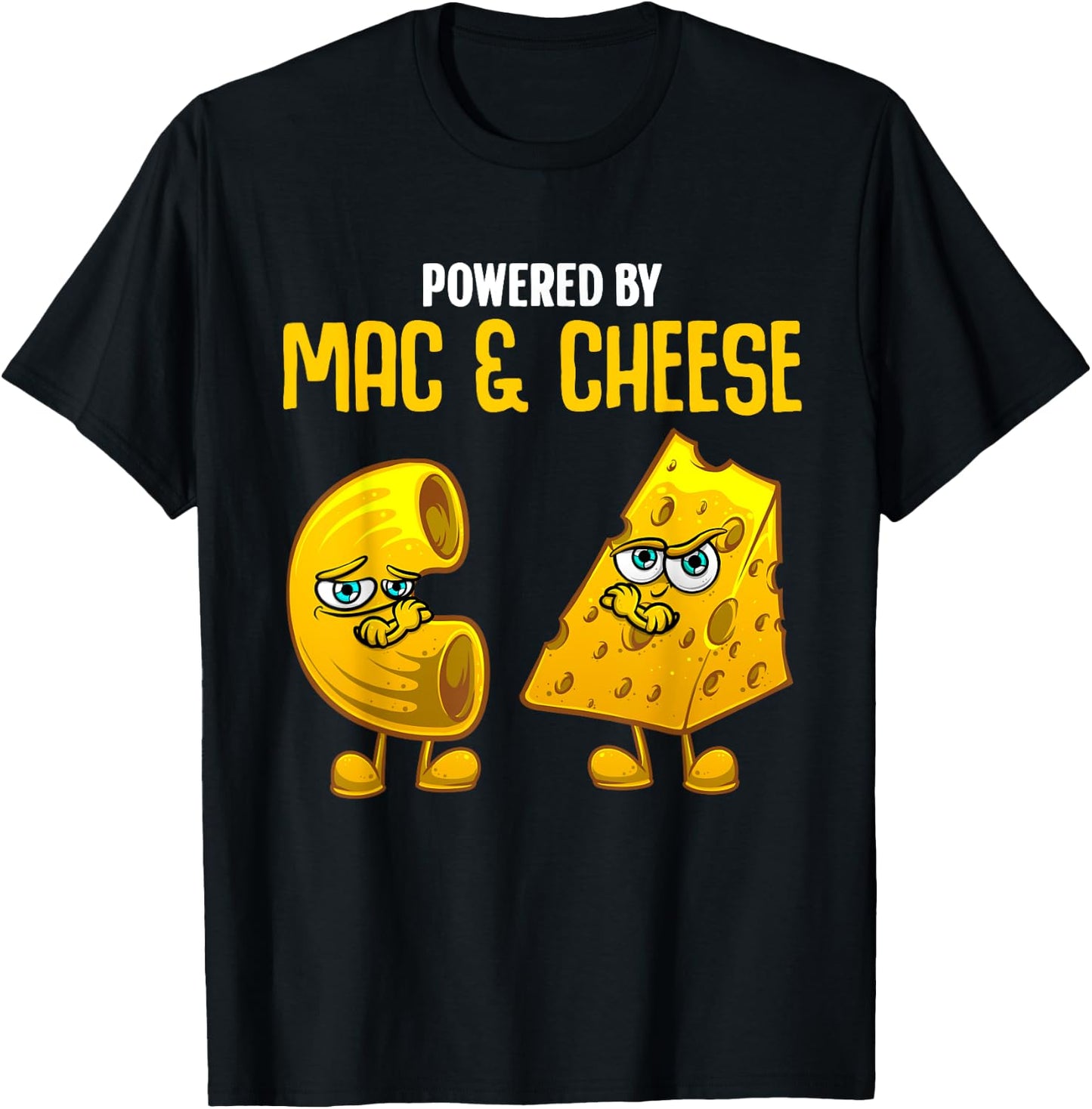 Funny Mac And Cheese Gift Kids Men Women Macaroni Cheese T-Shirt - T-Shirt | Black