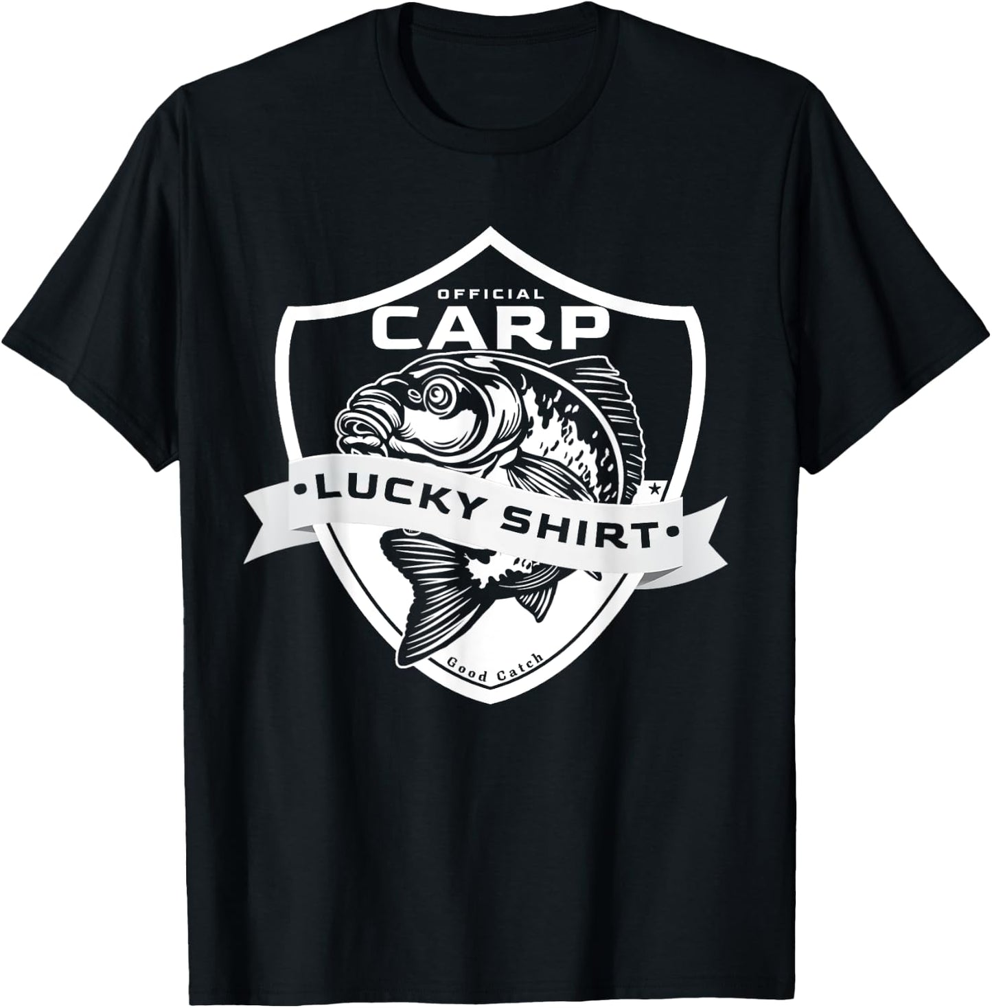Carp Lucky Shirt Funny Fishing Accessories to Carp Fishing T-Shirt - T-Shirt | Black