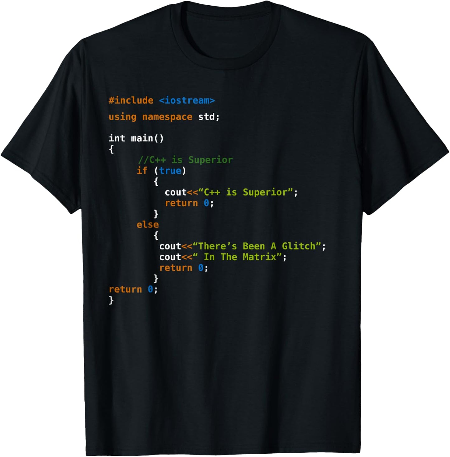 C++ Coding Programming Shirt for Programmers T-Shirt - T-Shirt | Black