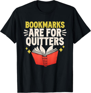Bookmarks Are For Drückeberger Book Reader Reading T-Shirt - T-Shirt | Black