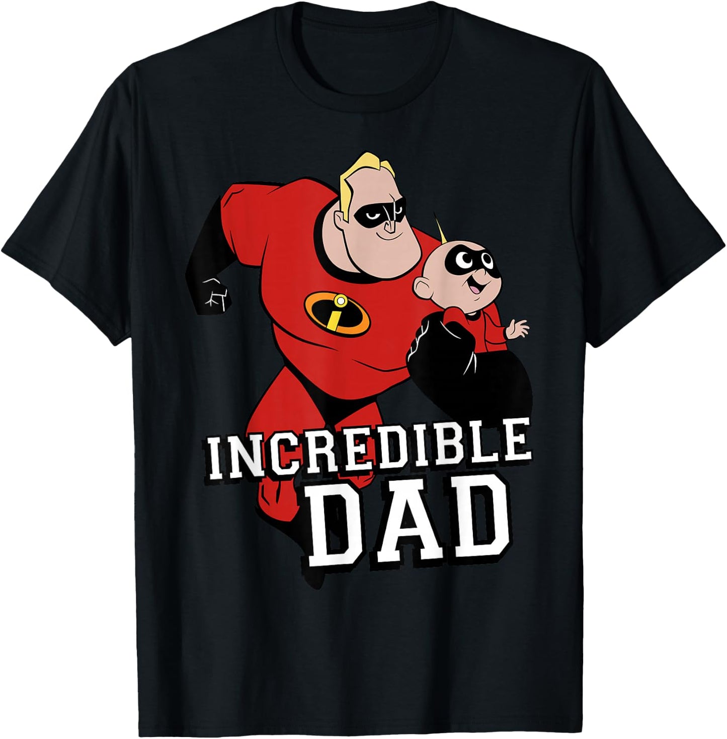 Disney Pixar Incredibles 2 Dad and Jack Jack Graphic T-Shirt - T-Shirt | Black