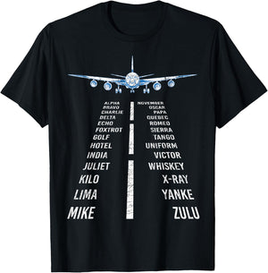 Flying Airplane Plane Aviation Aircraft Flight Copilot Pilot T-Shirt - T-Shirt | Black