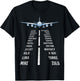 Flying Airplane Plane Aviation Aircraft Flight Copilot Pilot T-Shirt - T-Shirt | Black