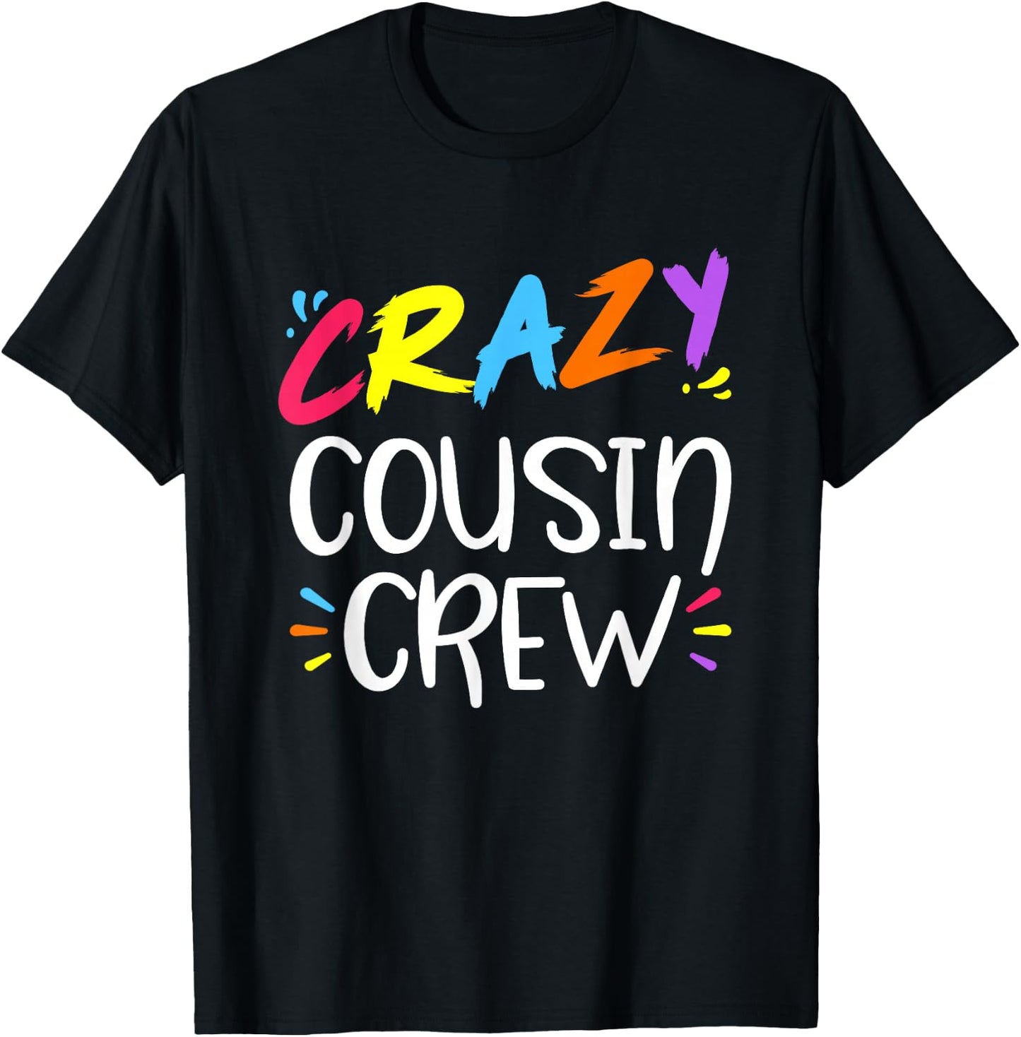 Crazy Cousin Crew T-Shirt - T-Shirt | Black