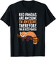 Red Pandas Are Awesome I'm Awesome Therefore I'm A Red Panda T-Shirt - T-Shirt | Black