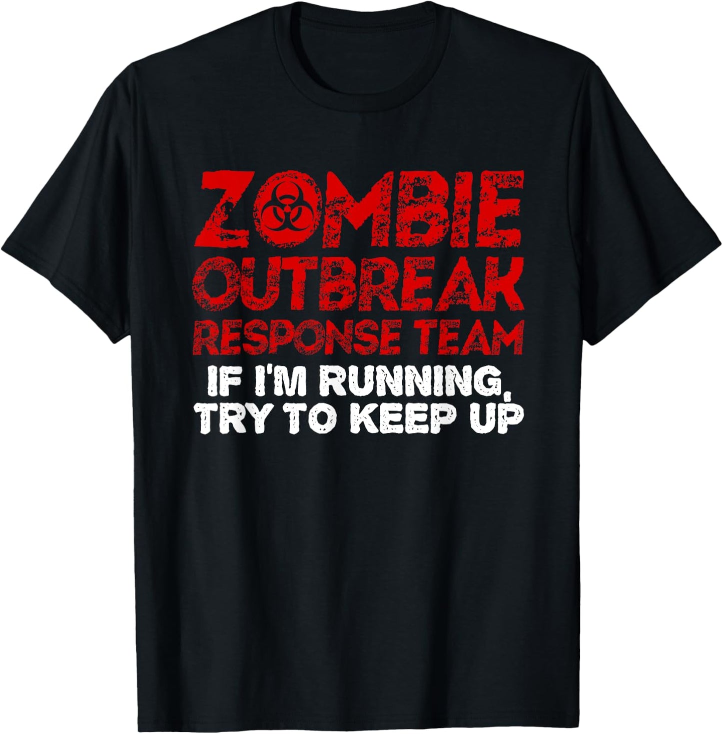 Funny Zombie Running Designs Women Runner Athletes T-Shirt - T-Shirt | Black