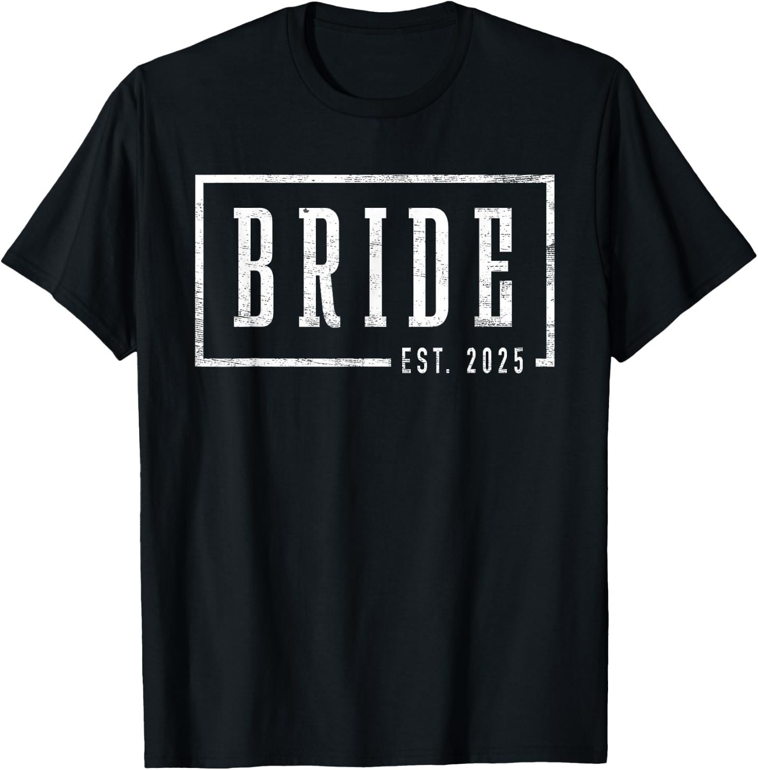 Bride Est 2025 Future Wife Engaged Gifts Engagement T-Shirt - T-Shirt | Black