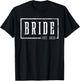 Bride Est 2025 Future Wife Engaged Gifts Engagement T-Shirt - T-Shirt | Black